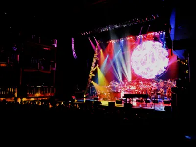 performance on stage inside a theater